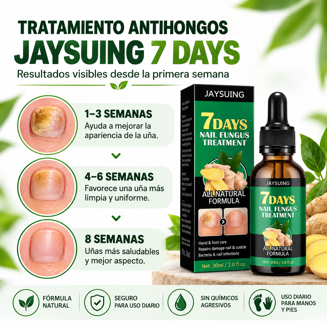 Aceite Quita Hongos 7 Días | Alivia hongos, mal olor y picazón desde l ...